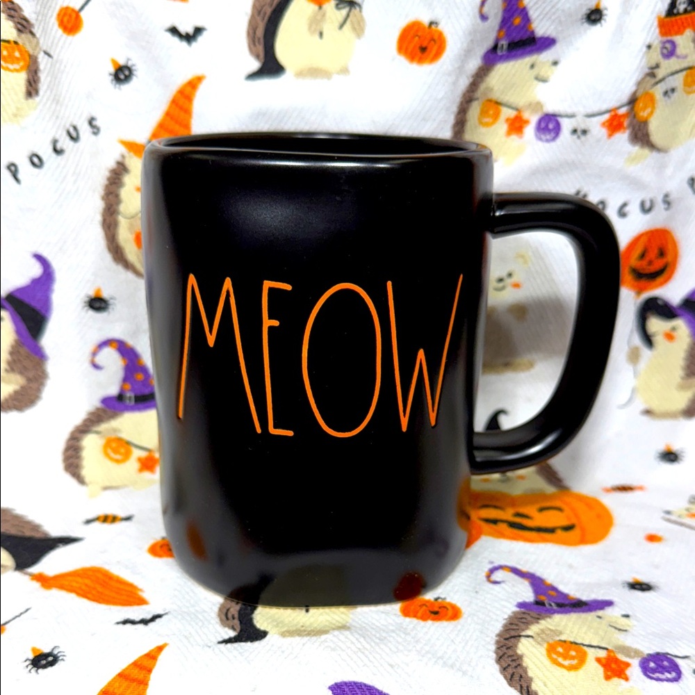 Rae Dunn MEOW Halloween Mug